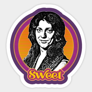 Steve Priest Sweet  // Retro 1970s Style Fan Art Design Sticker